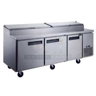 Dukers Pizza Prep Station Refrigerator DPP90 - Item #1185657