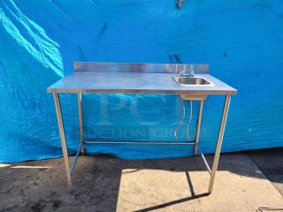 Stainless Steel work table Table/Counter with Sink