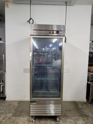 BRAND NEW  DUKERS SINGLE GLASS DOOR COMMERCIAL REACH IN REFRIGERATOR D28FG