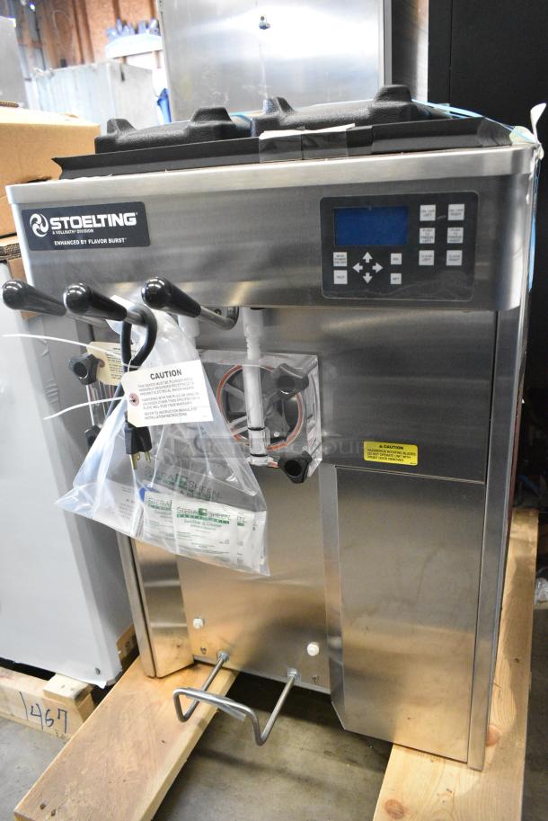 BRAND NEW! 2023 Stoelting F131-38I2 Stainless Steel Commercial Countertop 2 Flavor w/ Twist Soft Serve Ice Cream Machine. 208-240 Volts, 1 Phase. - Image 3 of 11