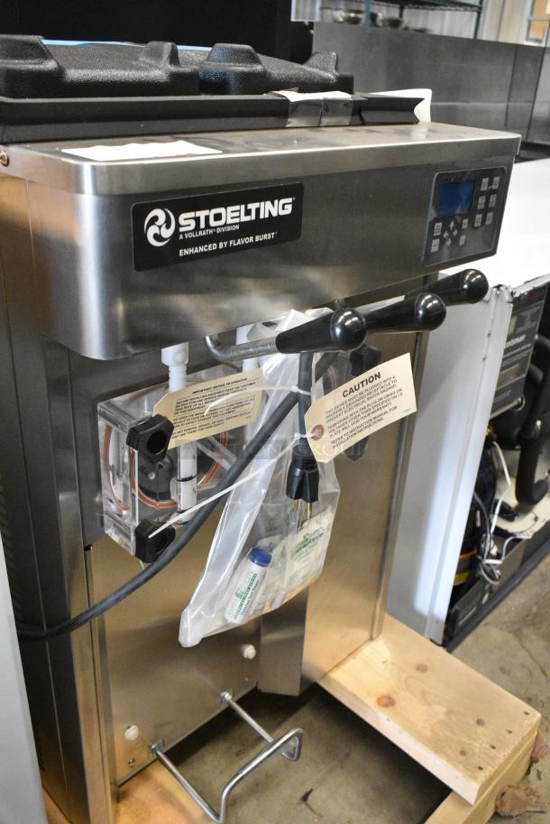 BRAND NEW! 2023 Stoelting F131-38I2 Stainless Steel Commercial Countertop 2 Flavor w/ Twist Soft Serve Ice Cream Machine. 208-240 Volts, 1 Phase. - Image 9 of 11