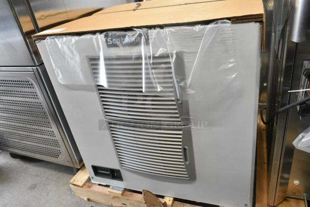 BRAND NEW SCRATCH AND DENT! 2024 Scotsman MC1030MA-32A Stainless Steel Commercial Medium Cube Ice Machine. 208/230 Volts, 1 Phase. - Image 1 of 5