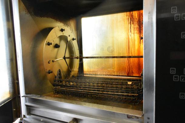 2 Frijado TDR7+7 Stainless Steel Commercial Electric Powered Rotisserie Oven on Commercial Casters. 208 Volts, 3 Phase. 2 Times Your Bid! - Image 5 of 9