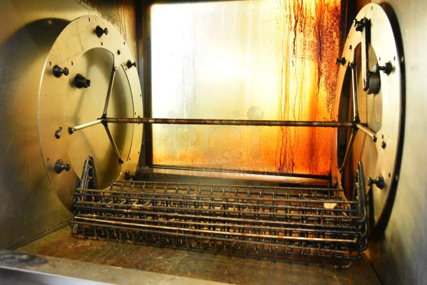 2 Frijado TDR7+7 Stainless Steel Commercial Electric Powered Rotisserie Oven on Commercial Casters. 208 Volts, 3 Phase. 2 Times Your Bid! - Image 6 of 9