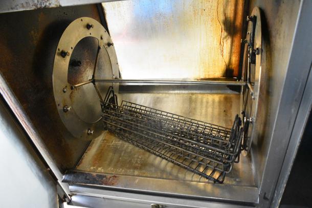 2 Frijado TDR7+7 Stainless Steel Commercial Electric Powered Rotisserie Oven on Commercial Casters. 208 Volts, 3 Phase. 2 Times Your Bid! - Image 7 of 9