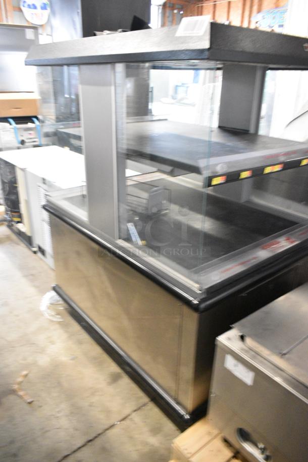 Custom Delis Equipment Stainless Steel Commercial 2 Tier Warming Display Case Merchandiser on Commercial Casters. 208-240 Volts. - Image 1 of 8