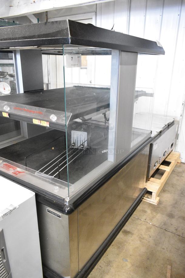 Custom Delis Equipment Stainless Steel Commercial 2 Tier Warming Display Case Merchandiser on Commercial Casters. 208-240 Volts. - Image 2 of 8