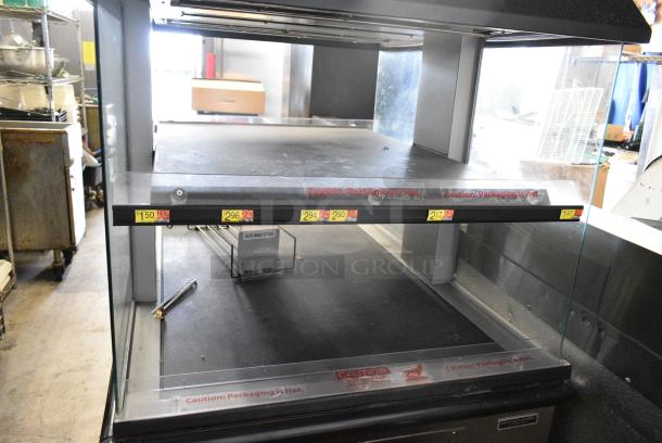 Custom Delis Equipment Stainless Steel Commercial 2 Tier Warming Display Case Merchandiser on Commercial Casters. 208-240 Volts. - Image 3 of 8
