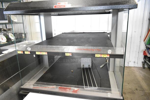 Custom Delis Equipment Stainless Steel Commercial 2 Tier Warming Display Case Merchandiser on Commercial Casters. 208-240 Volts. - Image 4 of 8