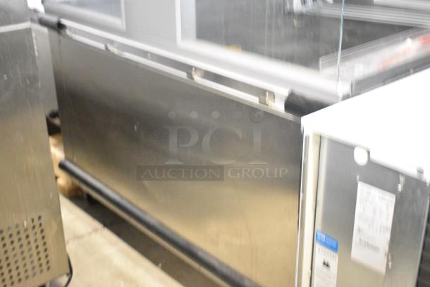 Custom Delis Equipment Stainless Steel Commercial 2 Tier Warming Display Case Merchandiser on Commercial Casters. 208-240 Volts. - Image 6 of 8