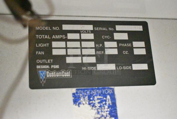 CustomCool Metal Commercial 2 Door Reach In Cooler Merchandiser. Cannot Test Due To Cut Power Cord - Image 7 of 7