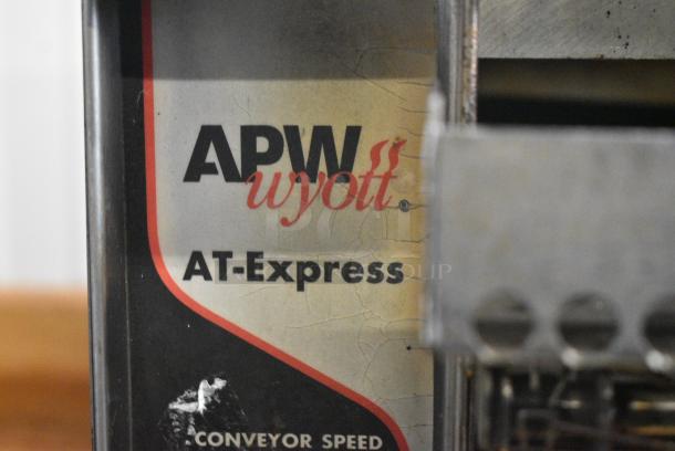 APW Wyott AT EXPRESS-1 Stainless Steel Commercial Countertop Conveyor Toaster Oven. 120 Volts, 1 Phase. Tested and Working! - Image 2 of 6
