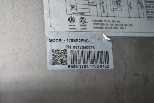 Avantco 178SS2FHC Stainless Steel Commercial 2 Door Reach In Freezer on Commercial Casters. 115 Volts, 1 Phase. Tested and Working! - Image 8 of 9