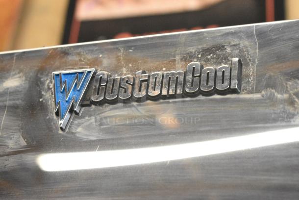 CustomCool Metal Commercial 2 Door Reach In Cooler Merchandiser. 115 Volts, 1 Phase. Tested and Powers On But Does Not Get Cold - Image 3 of 7