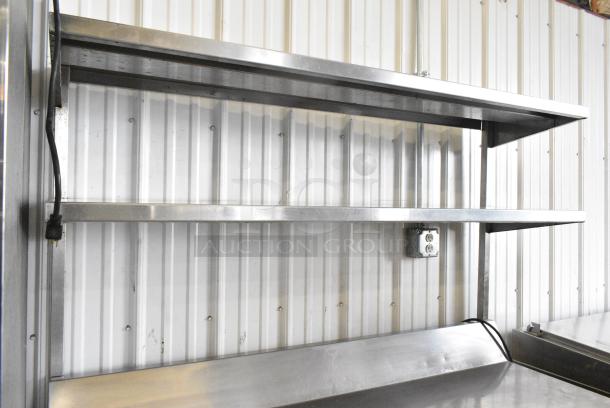 Continental SW60-BS Stainless Steel Commercial 2 Door Work Top Cooler w/ 2 Tier Over Shelf. 115 Volts, 1 Phase. Tested and Working! - Image 3 of 7