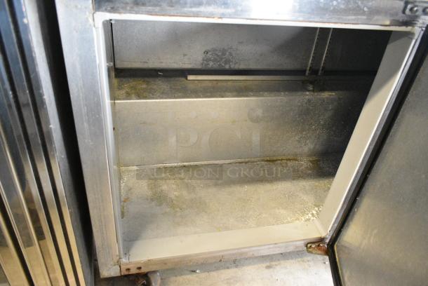 Continental SW60-BS Stainless Steel Commercial 2 Door Work Top Cooler w/ 2 Tier Over Shelf. 115 Volts, 1 Phase. Tested and Working! - Image 4 of 7