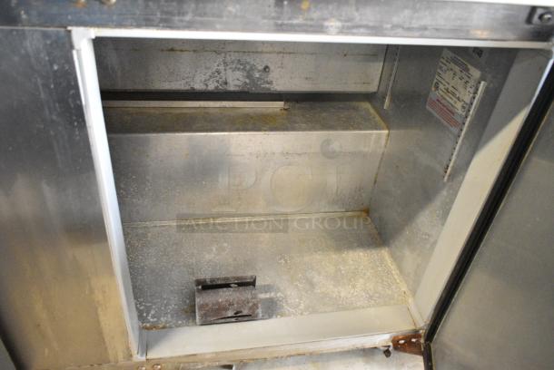 Continental SW60-BS Stainless Steel Commercial 2 Door Work Top Cooler w/ 2 Tier Over Shelf. 115 Volts, 1 Phase. Tested and Working! - Image 5 of 7