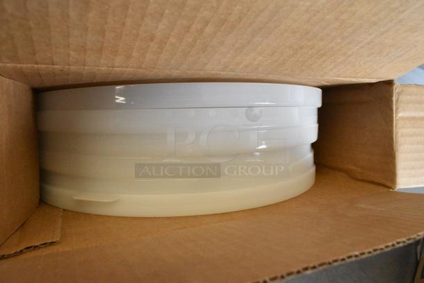 3 Various Items Including Clear Poly 1/3 Size Drop In Bin Lids, 2 Round Poly Lids. 3 Times Your Bid! - Image 6 of 7