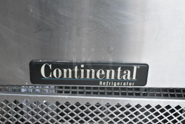 Continental PA68N Stainless Steel Commercial Pizza Prep Table w/ Oversized Cutting Board on Commercial Casters. 115 Volts, 1 Phase. Tested and Working! - Image 3 of 11
