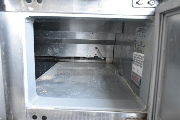 Continental PA68N Stainless Steel Commercial Pizza Prep Table w/ Oversized Cutting Board on Commercial Casters. 115 Volts, 1 Phase. Tested and Working! - Image 5 of 11