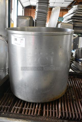 ALL ONE MONEY! Lot of 2 Metal Stock Pots, Stainless Steel Drop In Bin and Knives.