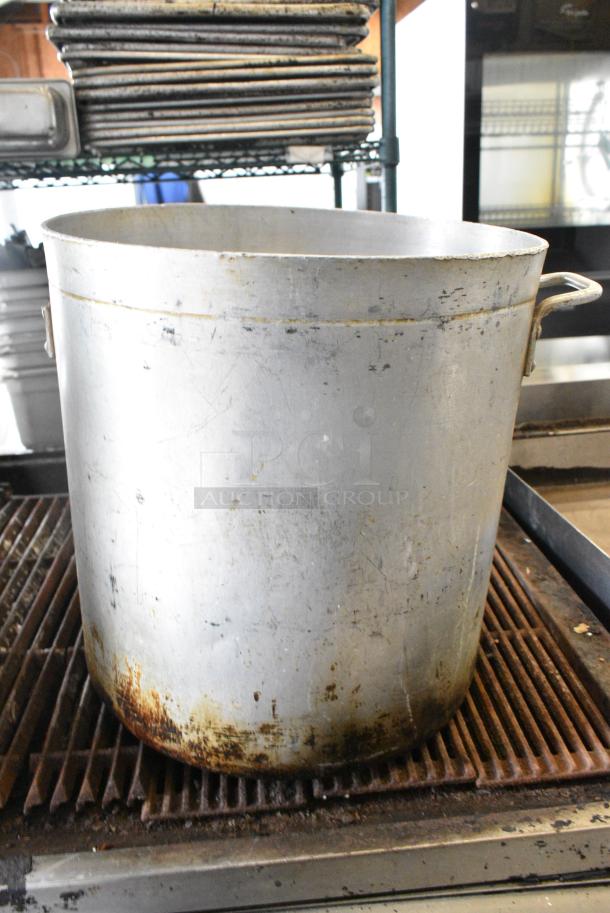 ALL ONE MONEY! Lot of 2 Metal Stock Pots, Stainless Steel Drop In Bin and Knives. - Image 3 of 5