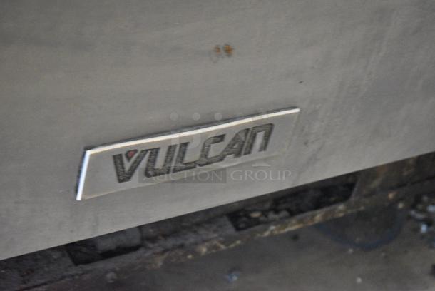Vulcan Stainless Steel Commercial Natural Gas Powered Flat Top Griddle w/ Oven on Commercial Casters. - Image 3 of 8