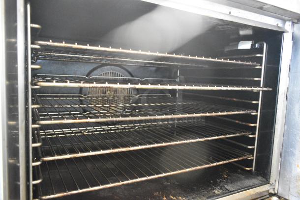 2 Blodgett Stainless Steel Commercial Natural Gas Powered Full Size Convection Oven w/ View Through Door, Solid Door, Metal Oven Racks and Thermostatic Controls on Commercial Casters. 2 Times Your Bid! - Image 6 of 9