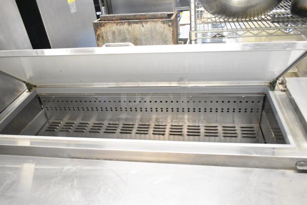 Continental PA93N Stainless Steel Commercial Pizza Prep Table on Commercial Casters. 115 Volts, 1 Phase. Tested and Working! - Image 8 of 12