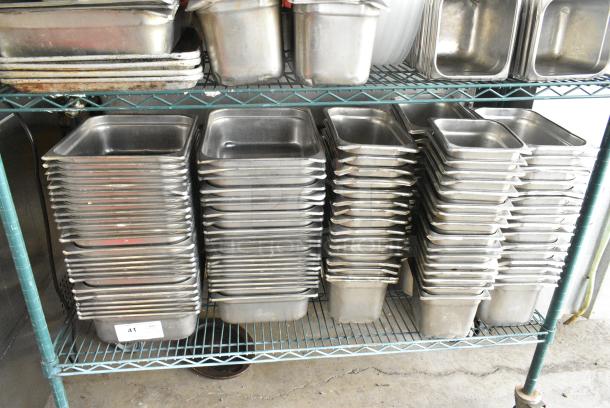 112 Various Stainless Steel Drop In Bins Including Half Size, 1/3 Size and 1/6 Size. 112 Times Your Bid! - Image 1 of 5