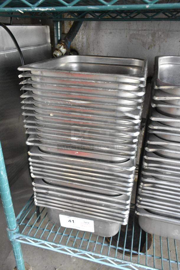 112 Various Stainless Steel Drop In Bins Including Half Size, 1/3 Size and 1/6 Size. 112 Times Your Bid! - Image 2 of 5