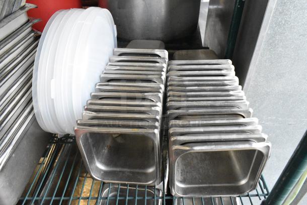 80 Various Items Including Stainless Steel Drop In Bins and Lids. 80 Times Your Bid! - Image 2 of 4