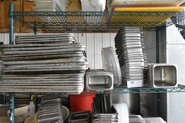 80 Various Items Including Stainless Steel Drop In Bins and Metal Baking Pans. 80 Times Your Bid! - Image 1 of 4