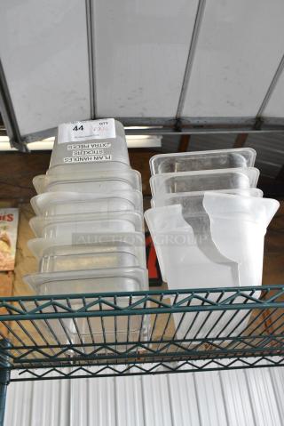 ALL ONE MONEY! Lot of 10 Clear Poly Drop In Bins