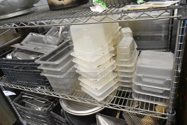 ALL ONE MONEY! Tier Lot of Various Items Including Stainless Steel Drop In Bin Lids, Poly Drop In Bins - Image 2 of 5
