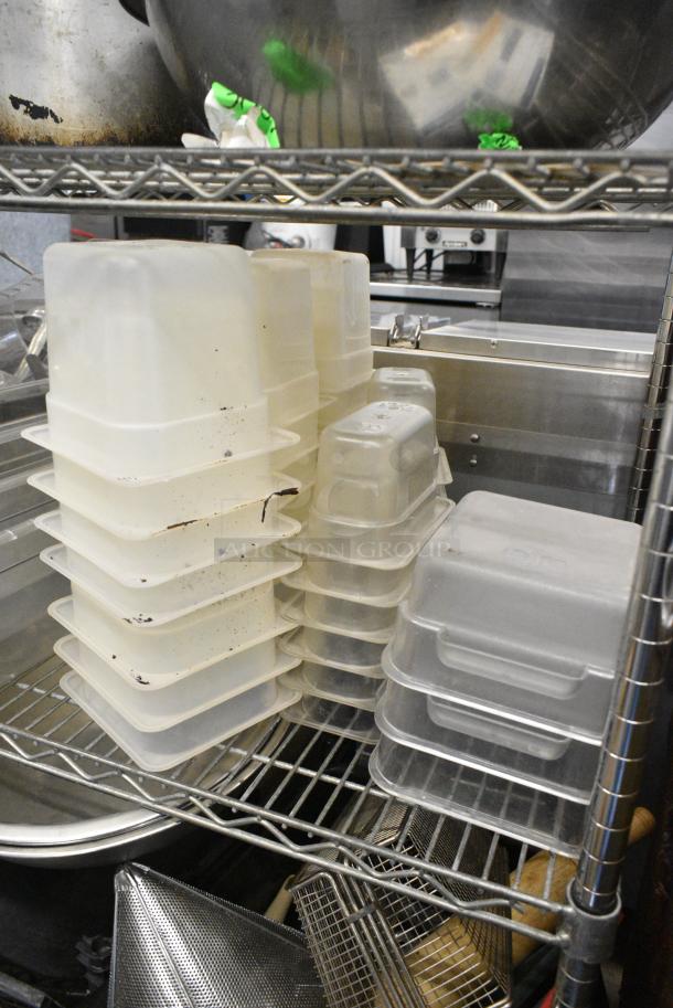 ALL ONE MONEY! Tier Lot of Various Items Including Stainless Steel Drop In Bin Lids, Poly Drop In Bins - Image 3 of 5