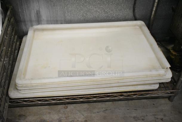 ALL ONE MONEY! Tier Lot of Various Items Including Poly Bin Lids, Stainless Steel Drop In Bin Lids and Metal Sauce Pan - Image 2 of 4