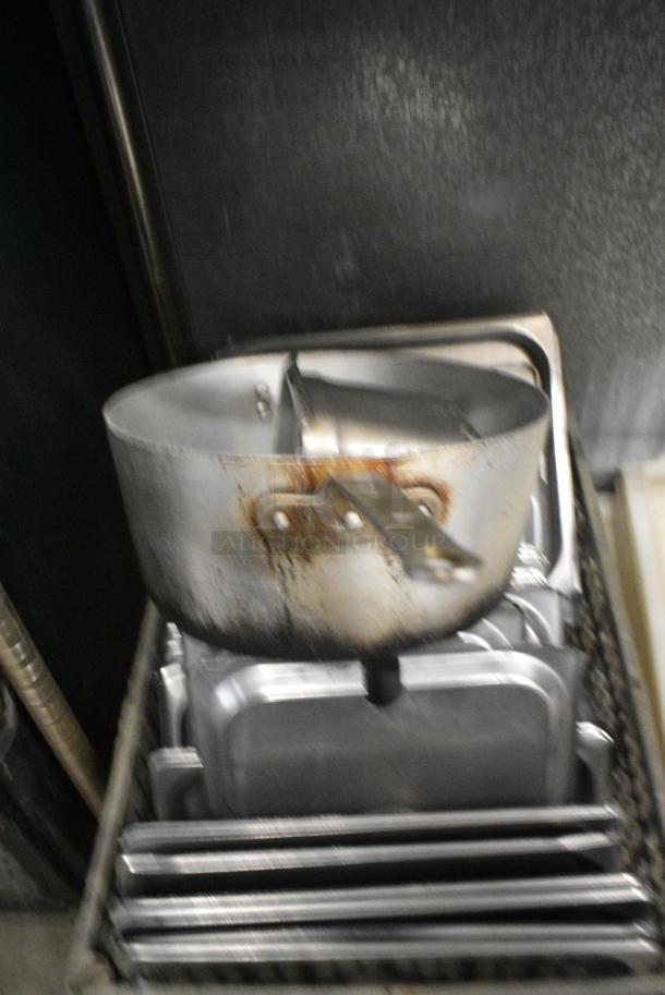 ALL ONE MONEY! Tier Lot of Various Items Including Poly Bin Lids, Stainless Steel Drop In Bin Lids and Metal Sauce Pan - Image 3 of 4