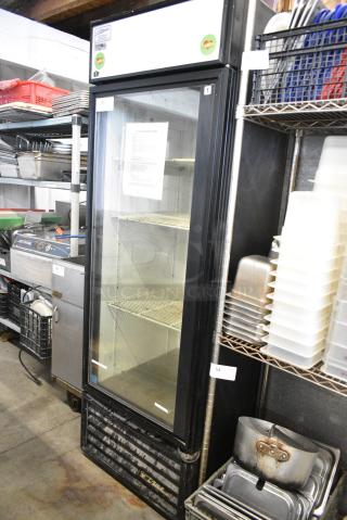 True GDM-23 ENERGY STAR Metal Commercial Single Door Reach In Cooler Merchandiser. 115 Volts, 1 Phase. Tested and Powers On But Does Not Get Cold