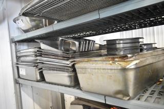 ALL ONE MONEY! Lot of Stainless Steel Drop In Bins and Lids