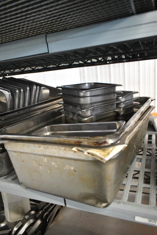 ALL ONE MONEY! Lot of Stainless Steel Drop In Bins and Lids - Image 3 of 5