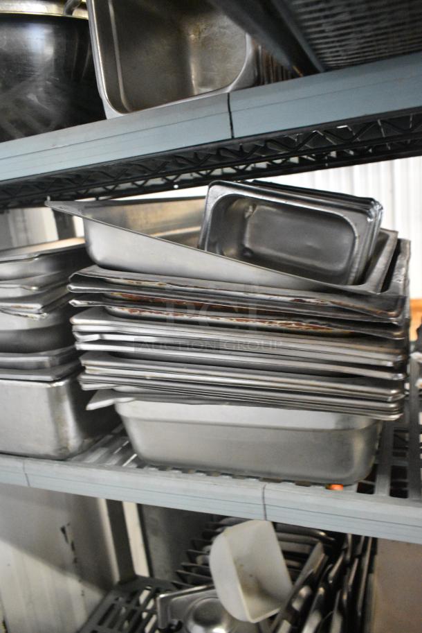 ALL ONE MONEY! Lot of Stainless Steel Drop In Bins and Lids - Image 4 of 5