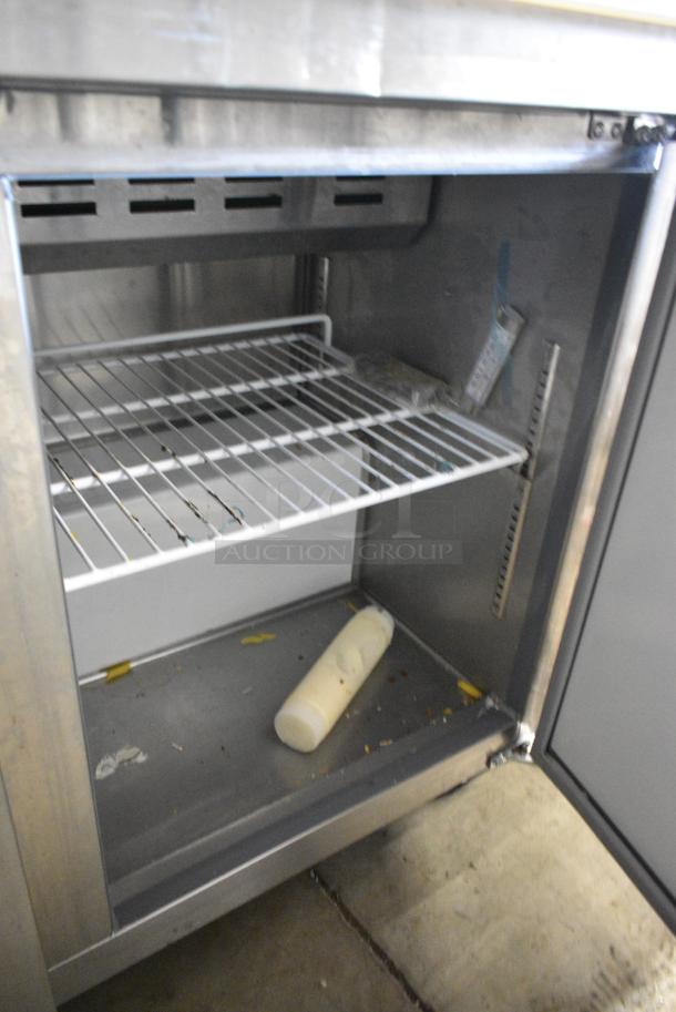 2022 Avantco 178APT71HC Stainless Steel Commercial Sandwich Salad Prep Table Bain Marie Mega Top on Commercial Casters. 115 Volts, 1 Phase. Tested and Working! - Image 5 of 10