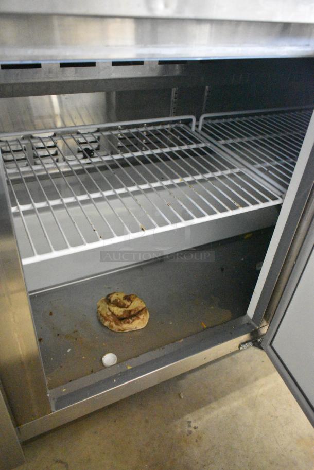 2022 Avantco 178APT71HC Stainless Steel Commercial Sandwich Salad Prep Table Bain Marie Mega Top on Commercial Casters. 115 Volts, 1 Phase. Tested and Working! - Image 6 of 10