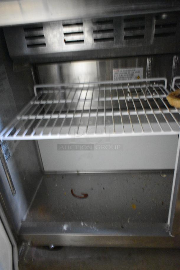 2022 Avantco 178APT71HC Stainless Steel Commercial Sandwich Salad Prep Table Bain Marie Mega Top on Commercial Casters. 115 Volts, 1 Phase. Tested and Working! - Image 7 of 10