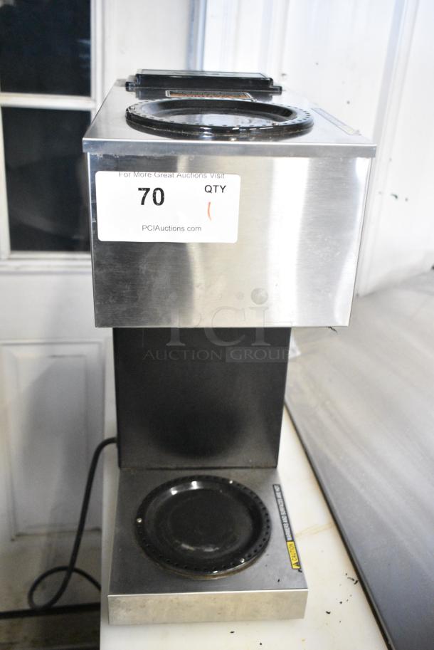 2022 Bunn VPR Stainless Steel Commercial Countertop 2 Burner Coffee Machine. 120 Volts, 1 Phase. - Image 3 of 10