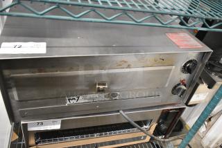 Wisco 560 Stainless Steel Countertop Electric Pizza Oven. 120 Volts, 1 Phase. Tested and Working!