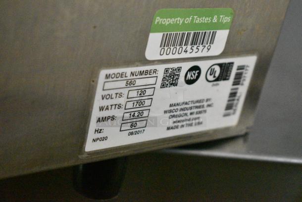 Wisco 560 Stainless Steel Countertop Electric Pizza Oven. 120 Volts, 1 Phase. Tested and Working! - Image 7 of 7