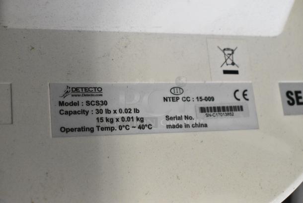 2 Detecto SCS30 Hanging Produce Scale. 2 Times Your Bid! - Image 6 of 6