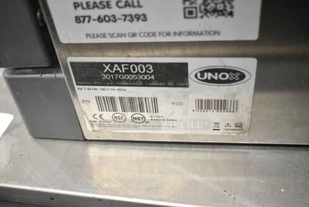 2017 Cadco Unox Roberta XAF003 Stainless Steel Commercial Countertop Electric Powered Convection Oven. 120 Volts, 1 Phase. Tested and Working! - Image 6 of 6